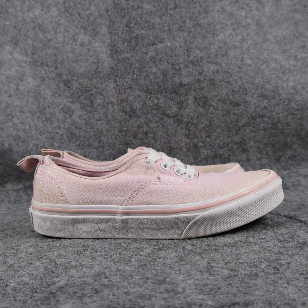 Vans Shoes Kids 3 Sneakers Authentic Canvas Pink Lace Up Low Casual Skate Youth
